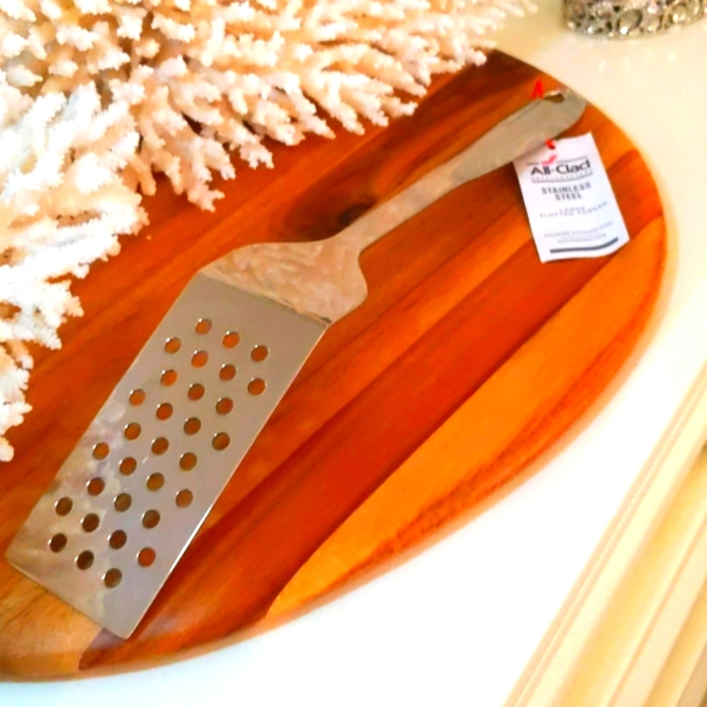 All-Clad - spatula 🔥NWT🔥 stainless steel large slotted Turner. NEVER USED! A+ - Picture 5 of 11